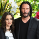 Winona Ryder y Keanu Reeves durante la promoción de Destination Wedding, en 2018.